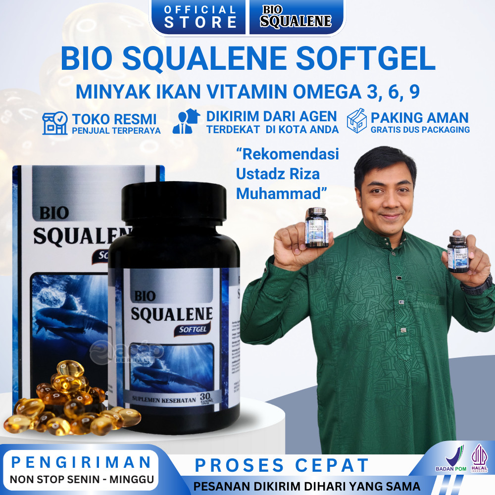 

Bio Squalene Softgel Original Minyak Ikan Omega 3 6 9 Fish Oil Vitamin Untuk Anak Dan Dewasa