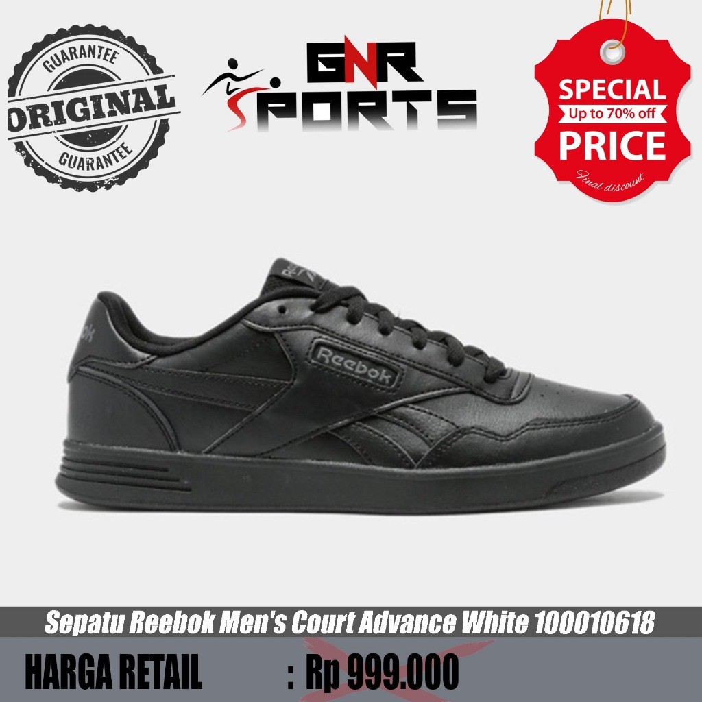 Reebok Court Advance Sepatu Sneakers Pria 100010619 Hitam
