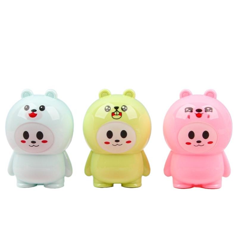 

1 Pcs Cartoon Bear Detachable Pencil Sharpener, Mini Cute Bear Pencil Sharpener, For Kid's Gift, Home, School Office Stationery