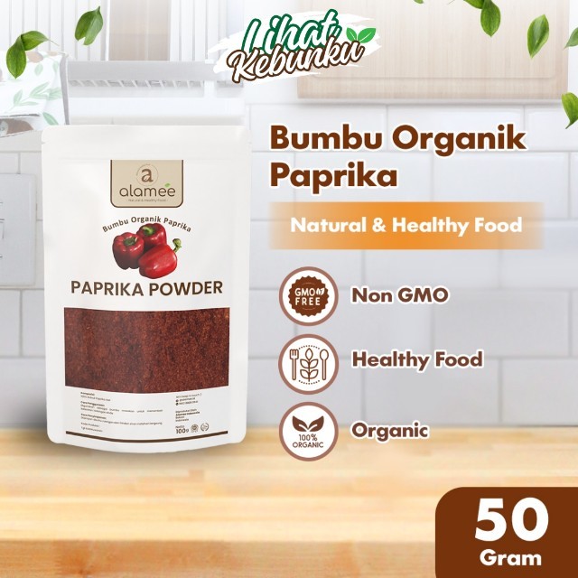 

ALAMEE Bubuk Paprika Powder Ground Bumbu Dapur Instan Organik Murni Asli Tanpa Campuran 50 Gram LIHAT KEBUNKU