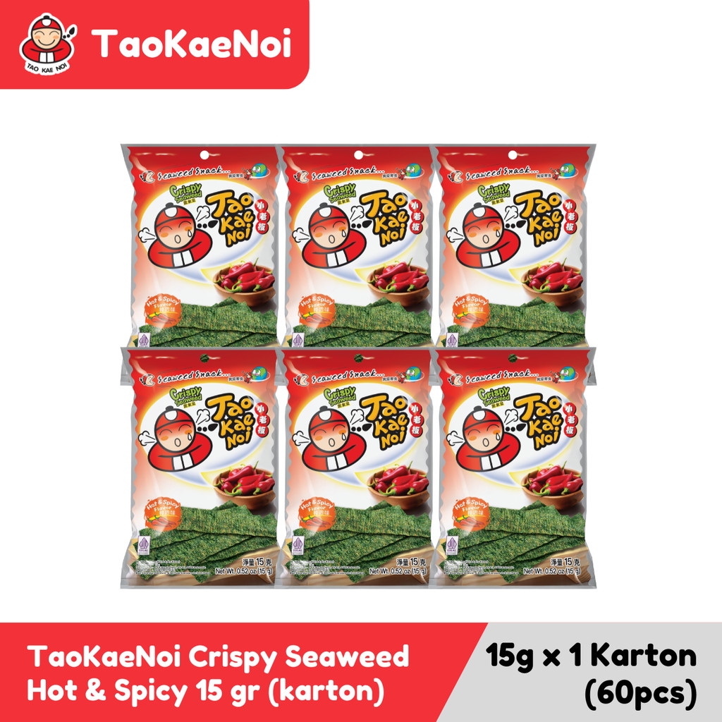

TaoKaeNoi Rumput Laut Crispy Seaweed Hot & Spicy 15 gr (karton)