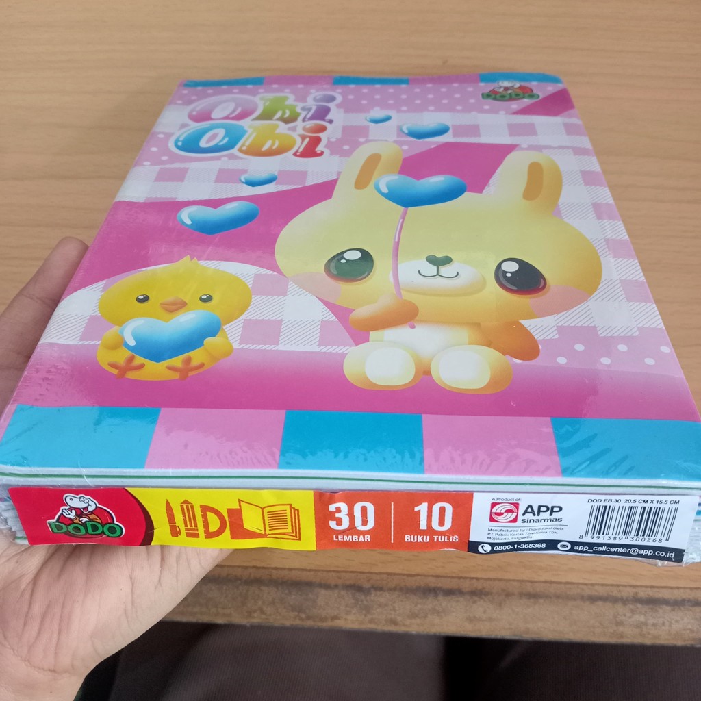 

BUKU TULIS DODO 30 LEMBAR 10 BUKU