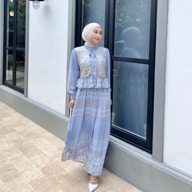 Fatunhijabs - Zeana Maxi Dress - Dress Ceruty - Dress Busui