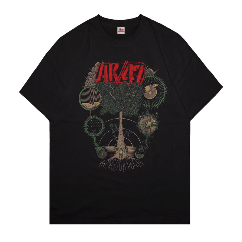 【ASLI】- AK//47 "Memeluk Pohon" -T shirt -BLACK