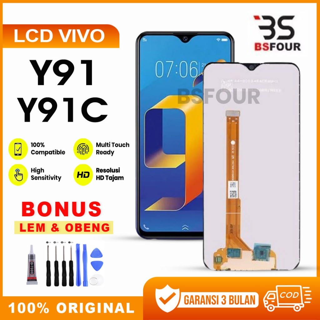 LCD INCELL VIVO Y91 / Y91C / Y93 / Y95 FULLSET TOUCHSCREEN LCD HD VIVO BERGARANSI BONUS LEM