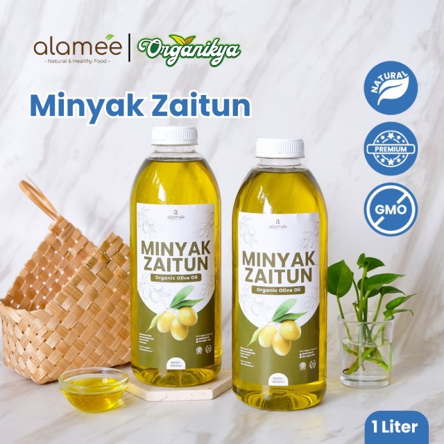 

ALAMEE Minyak Zaitun Untuk Diminum Masak Olive Oil Extra Virgin Organic Organik Murni Asli EVOO organikya