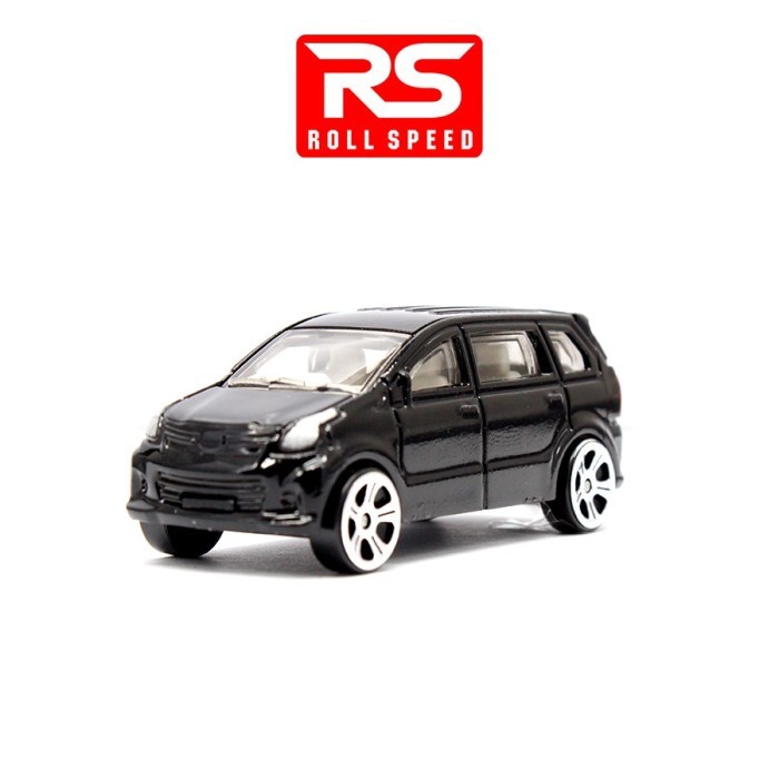 Diecast Metal 1:64 RS Roll Speed Toyota Avanza Hitam