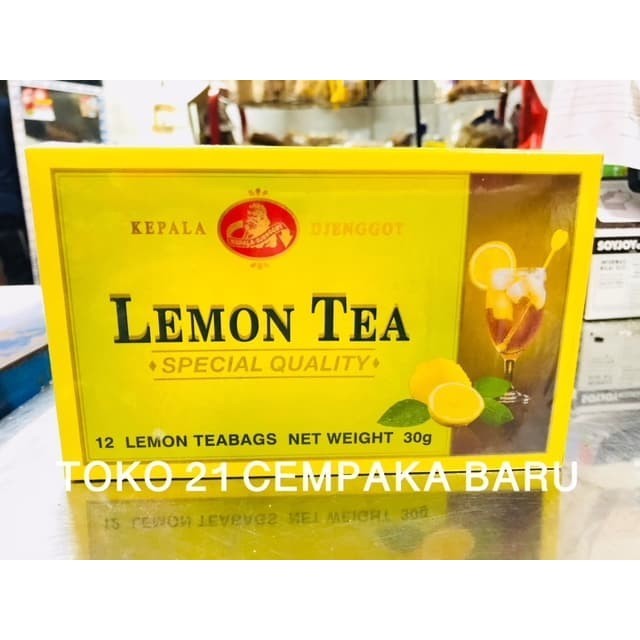 

Kepala Djenggot Lemon Tea Box 30g | Teh Wangi Enak TeaBags Murah 30 g