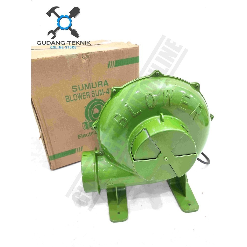Blower Keong 4" SUMURA / Blower Angin Listrik 4 Inch - Mesin Peniup Kipas Angin Blower Elektrik SUMU