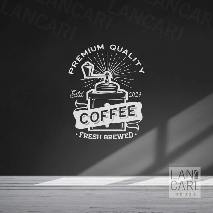 Stiker Dinding Kaca Sticker Cutting Coffee Shop Stiker Kaca Dinding