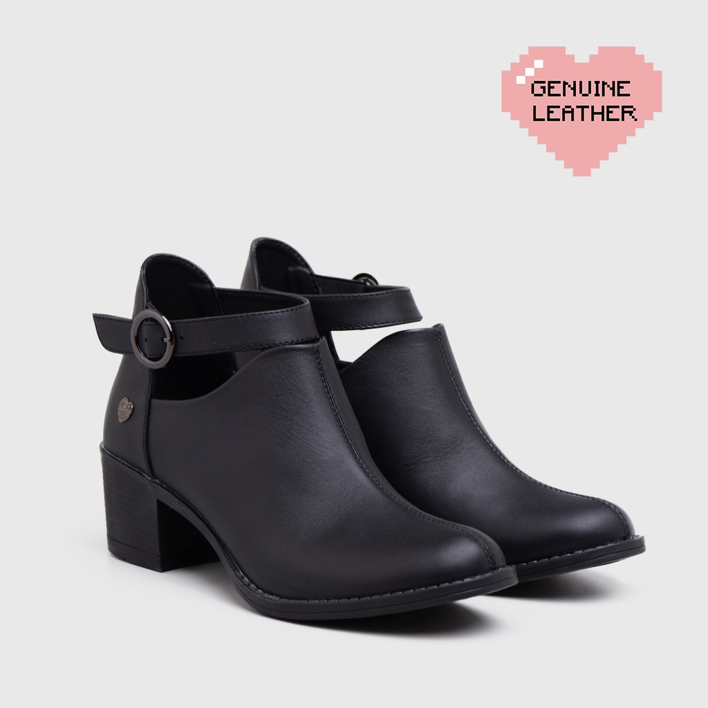 Adorableprojects - Lodka Boots Heels Genuine Leather Black