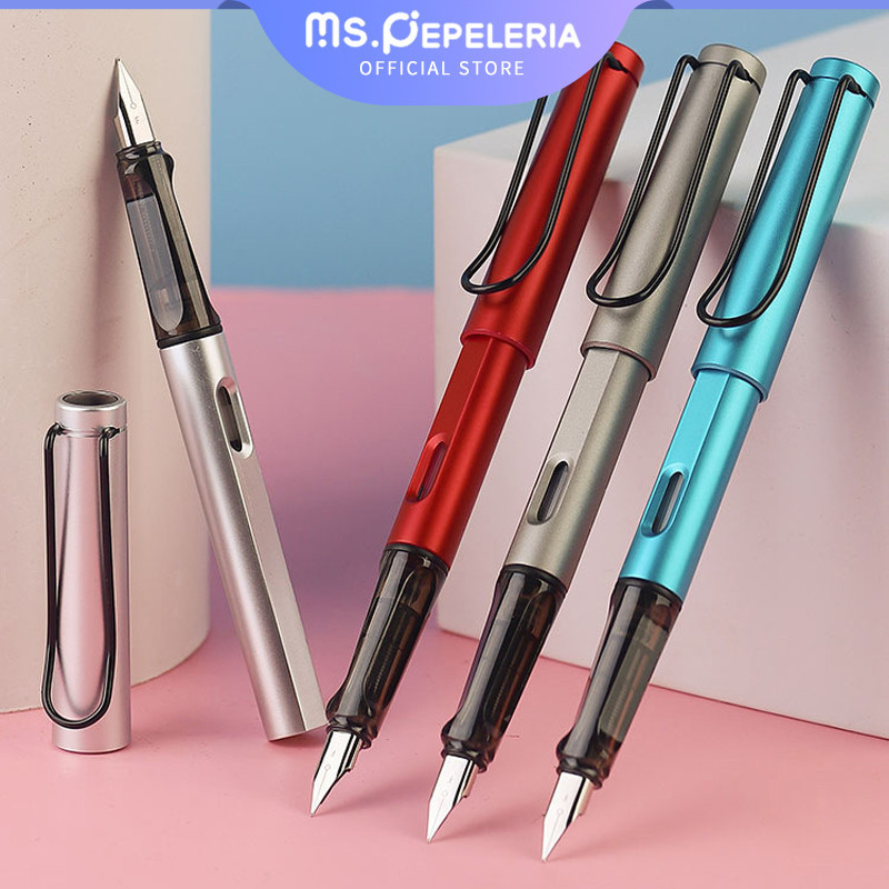 

Fountain Pen/pulpen 0.38-0.5mm/Stainless Steel Iridium Nib Pena tidak mengandung tinta-Ms.Pepeleria