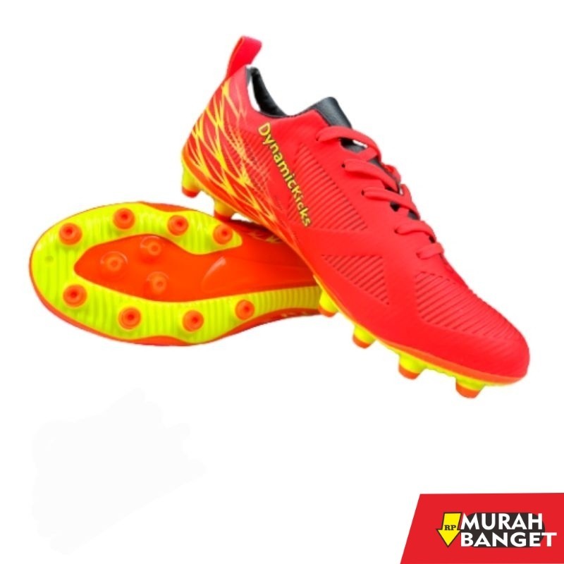 Sepatu specs keren- Sepatu Bola Original DynamicKicks Orange Dewasa Size 39-43 Bonus Deker Bisa COD