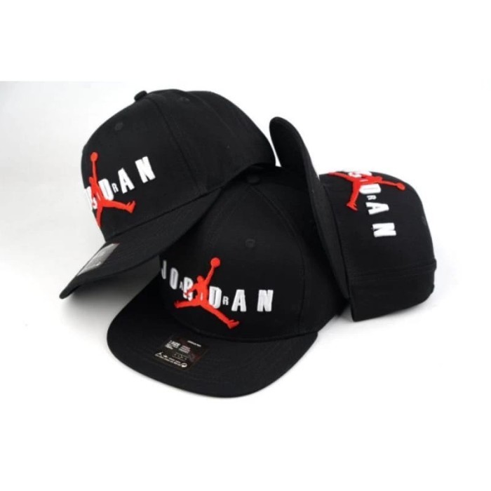 promo  -topi snapback jordan orinal import/ jordan cap - Hitam man List