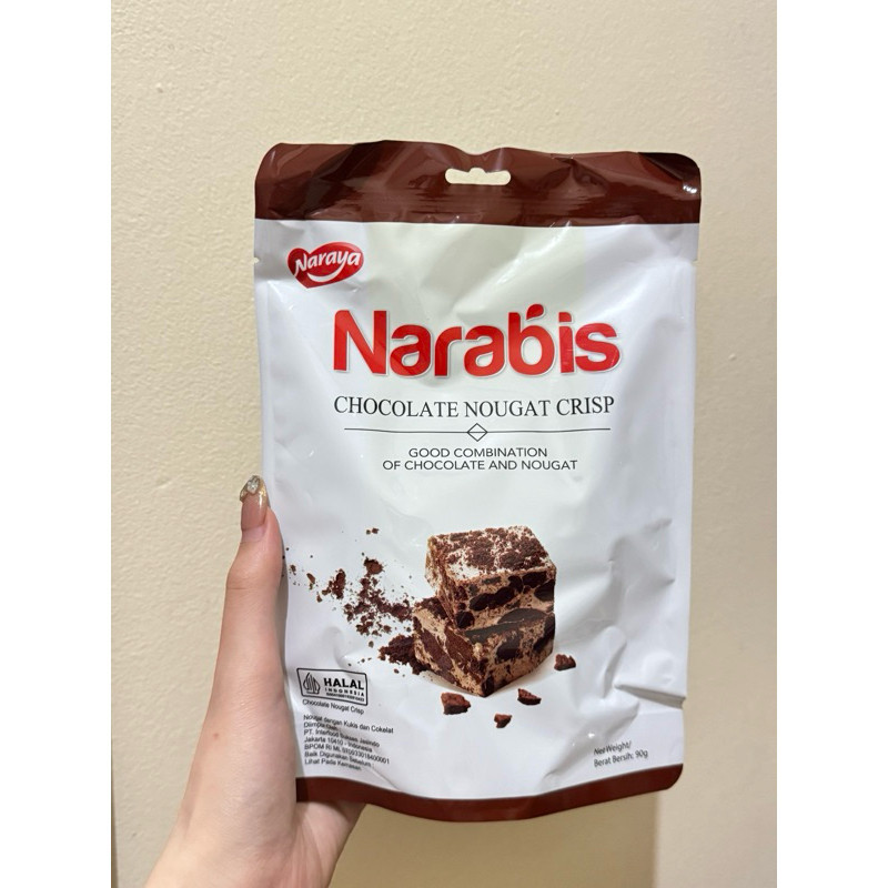 

Naraya NARABIS Chocolate Strawberry Matcha Cookies Cream Assortment Nougat Crisp 90g