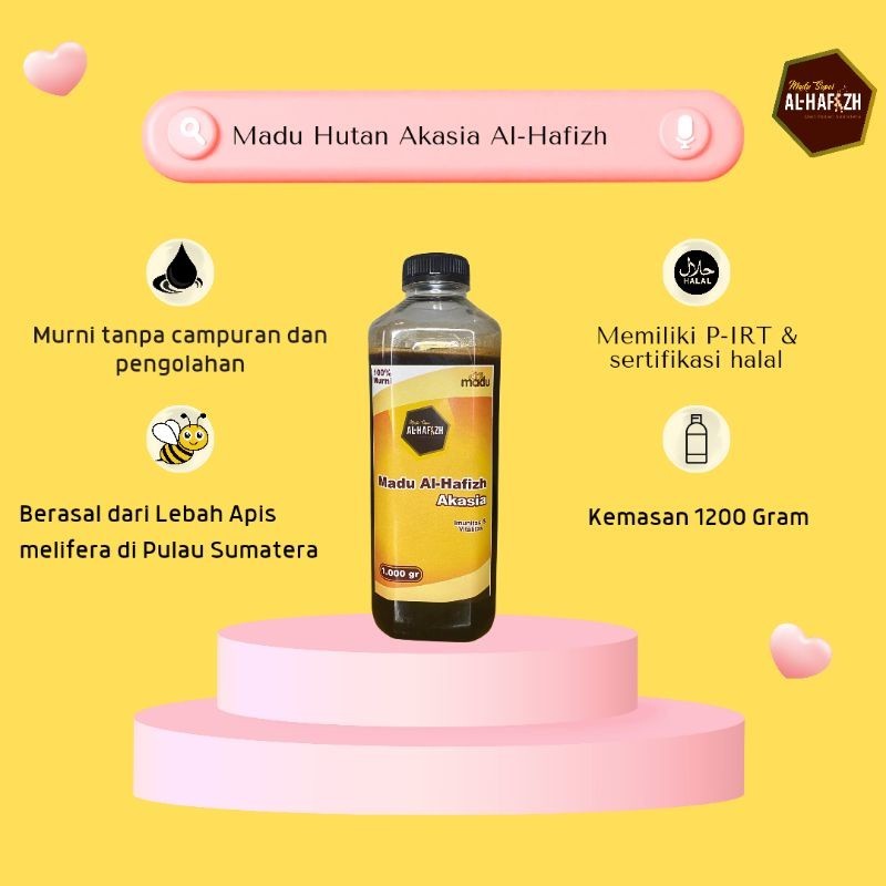 

Madu Murni Asli Nectar Akasia Al-Hafizh 1200 Gram