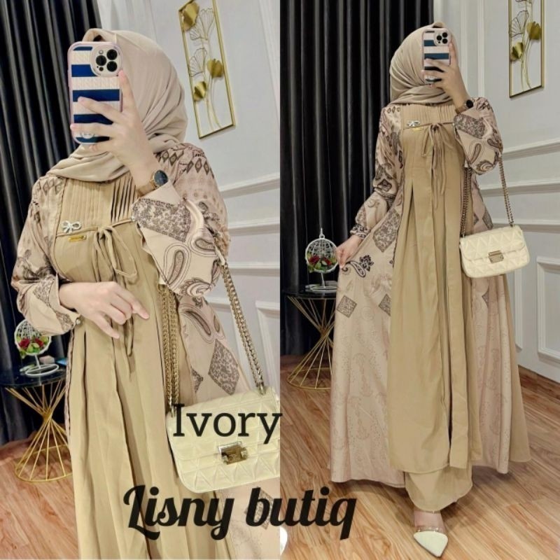 BIG SALE NEW "RAMADHAN SALE" Gamis Claudia Premium / Gamis Lebaran 2024 Model Terbaru