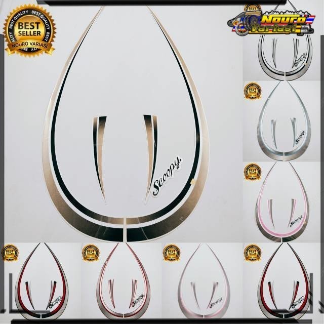 Aksesoris COD striping honda scoopy karbu 2010 2011 2012 standar berkualitas mantap