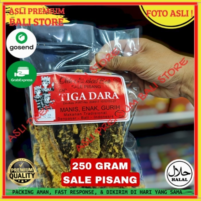 

OLEH OLEH MAKANAN CEMILAN CAMILAN SNACK KULINER KHAS ASLI ORI ORIGINAL BALI SELAI SALAI SALE PISANG 250 GRAM GR