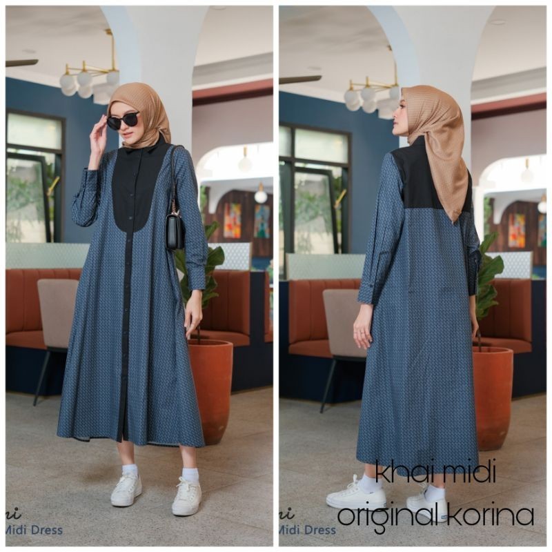 newpromoterbatas KHAI MIDI DRESS BY ORIGINAL KORINA