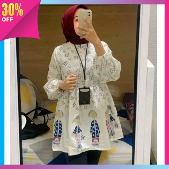 Baju Bahan Premium Style Korea Wanita Murah Bagus / ATASAN BU TEJO BAJU KERJA WANITA BLOUS BATIK