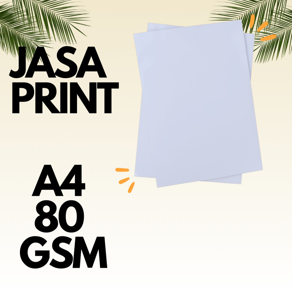 jasa print A4 80 gsm warna