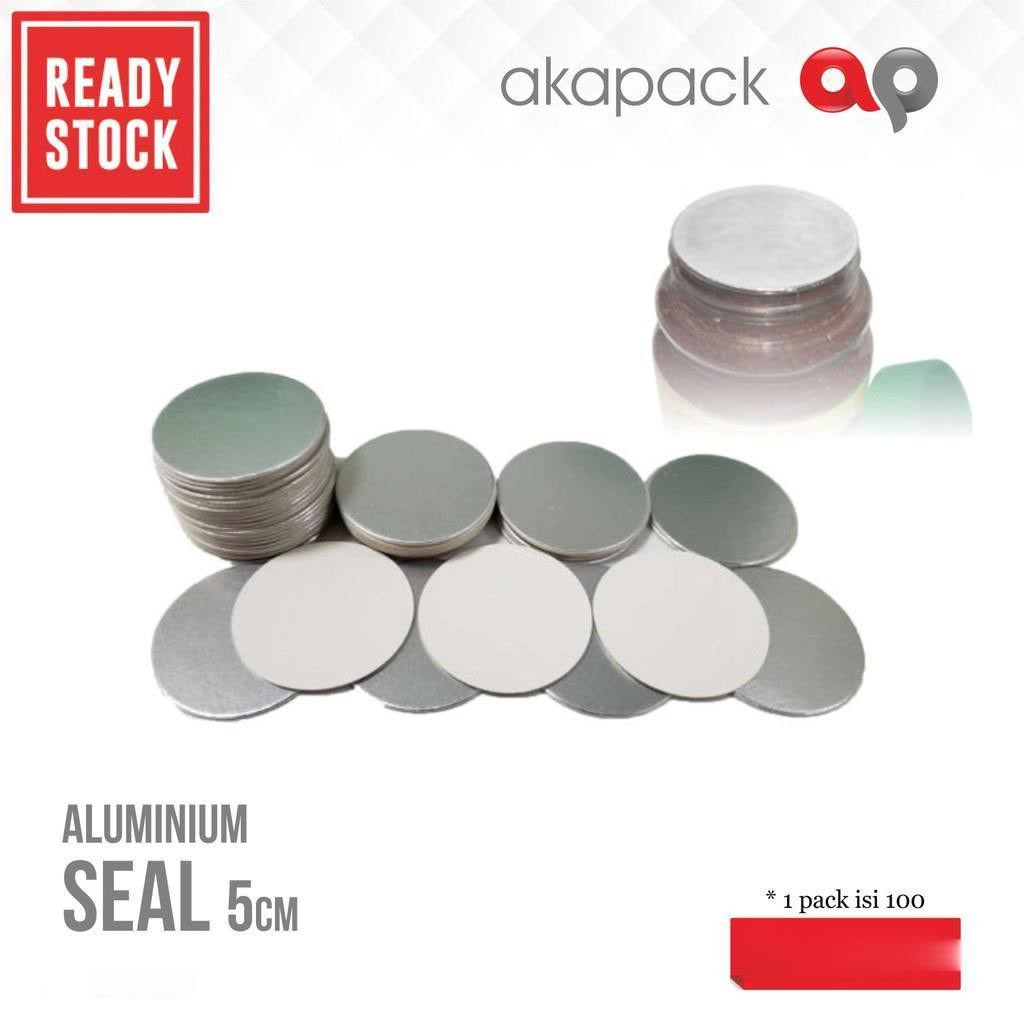 Aluminium segel induksi ukuran 5cm / segel aluminium untuk toples (isi 100 pcs)
