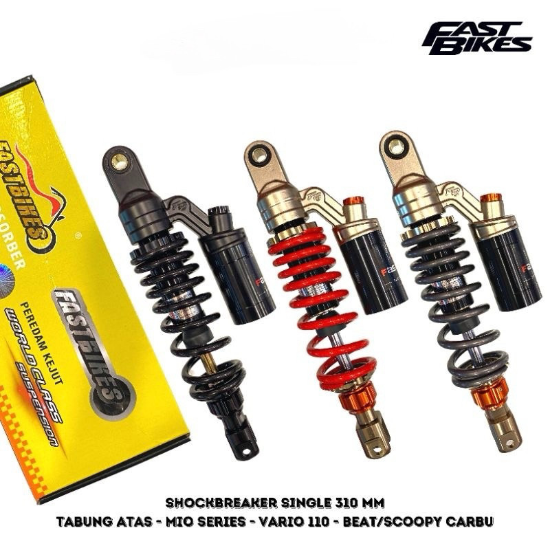Shockbreaker Shock Tabung Atas Model KTC Extreme Ukuran 330 310 Untuk Motor Vario Scoopy Beat Mio Fi
