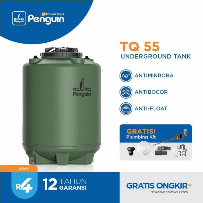 Tangki Penguin | Toren | Tandon Air TQ 55 - 500 Liter