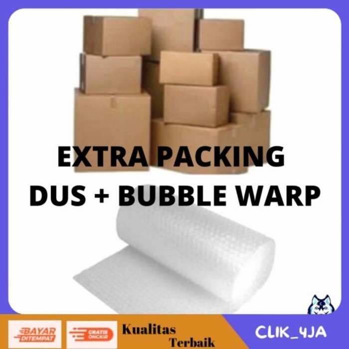

((CLIK)) PROMO Extra Ekstra Packing Kardus Dus Bubble Warp Bubblewarp Tambahan Safety