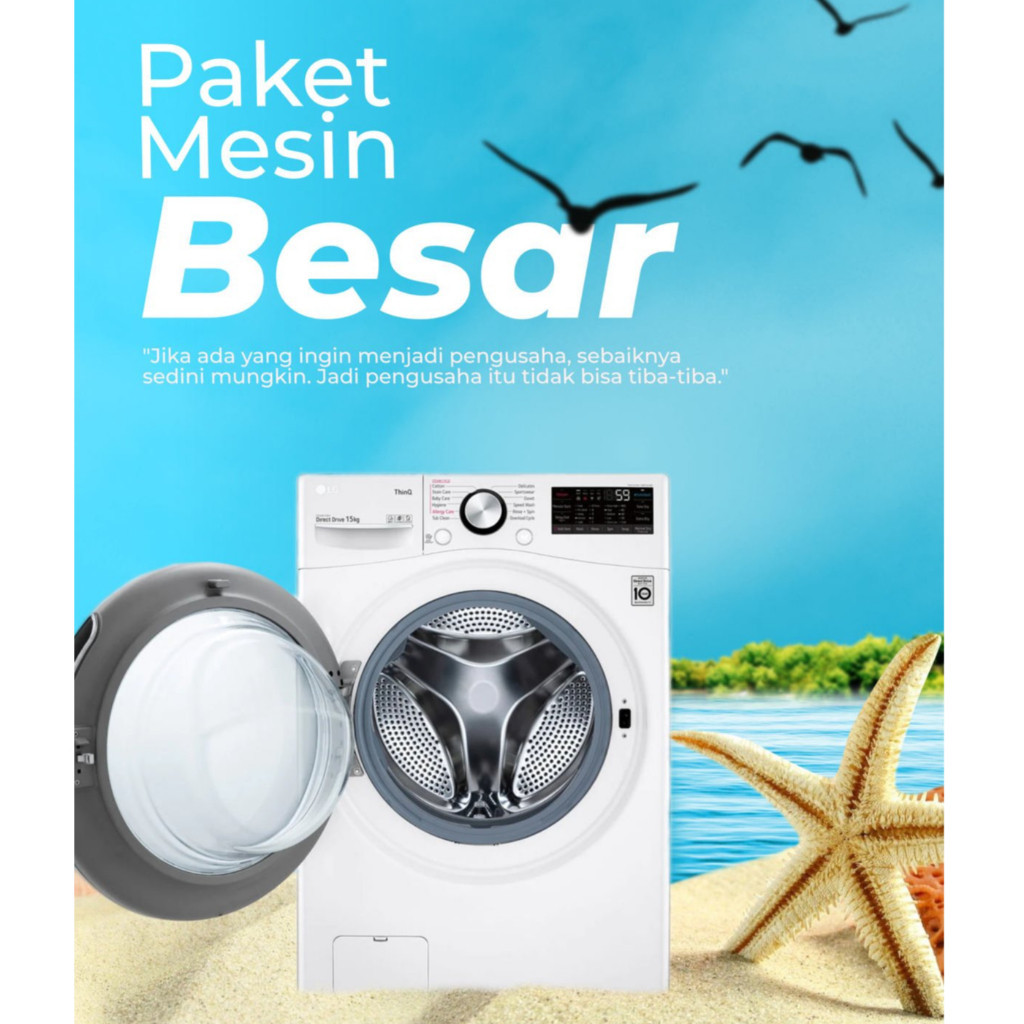Paket usaha Laundry Kiloan Lengkap Mesin Komersial dengan perlengkapan & peralatan mesin laundry Len