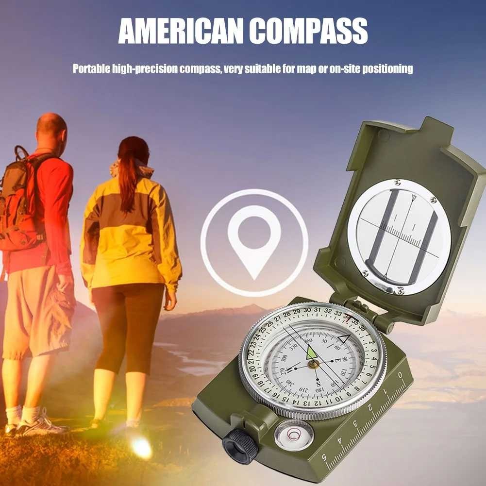 Kompas Bidik Militer Clinometer Camping Outdoor Tools