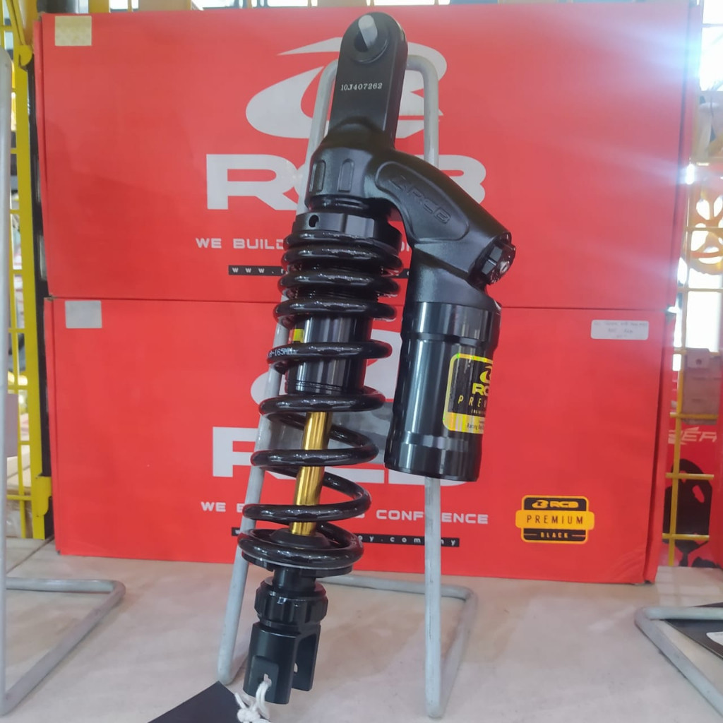 SHOCK MOTOR BELAKANG TABUNG RCB VD SERIES BLACK PREMIUM FOR HONDA VARIO 125/150 UKURAN 330mm ORIGINA