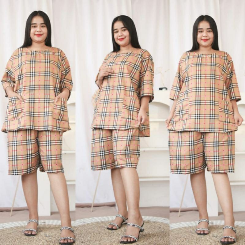 Babydoll Katun Super Jumbo Ld 140 | SETELAN CELANA PENDEK KATUN all sz