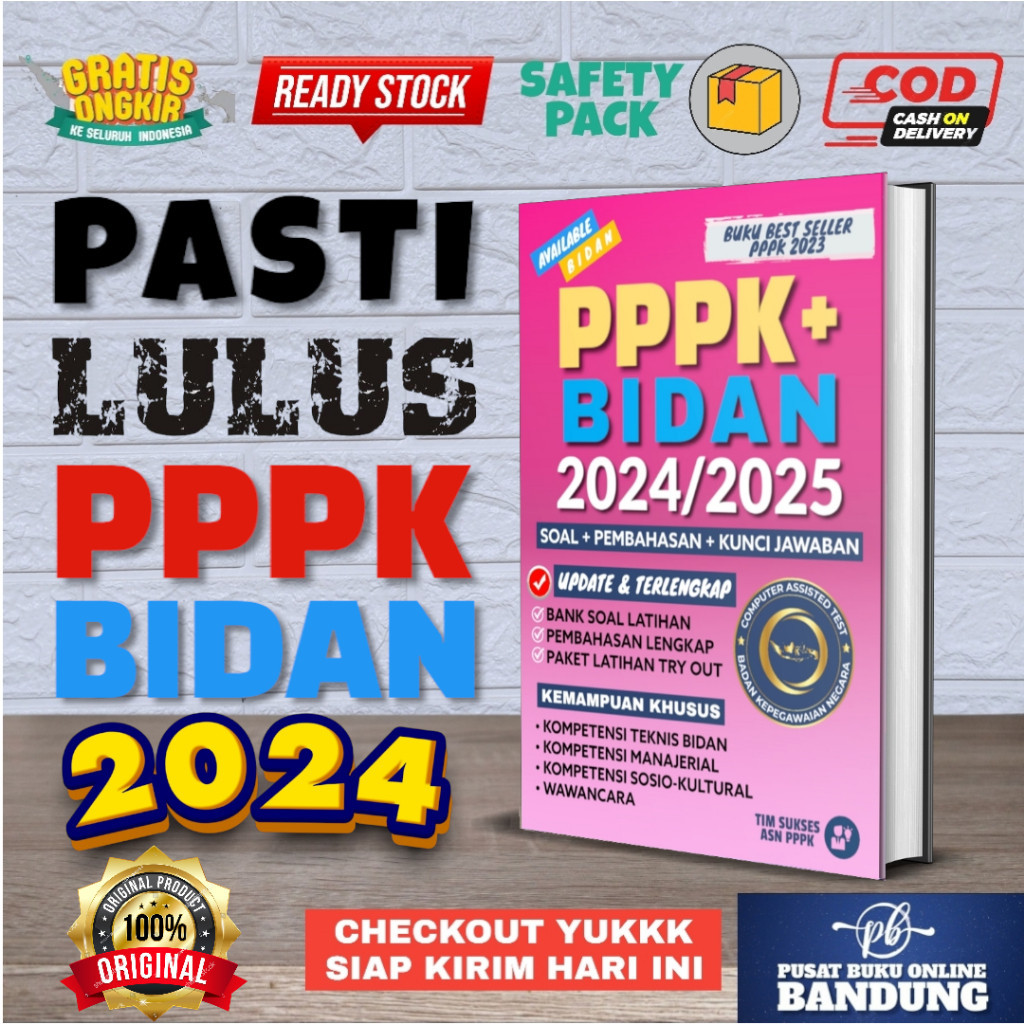 

[PROMO MURAH] BUKU PPPK BIDAN 2024/2025 PPPK BIDAN 2024 CPNS KEBIDANAN 2024