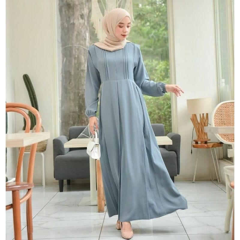 UKURAN  S- M- L- XL  TANISHA MAXY DRESS TERLARIS FASHION MUSLIM Promo Idul Adha