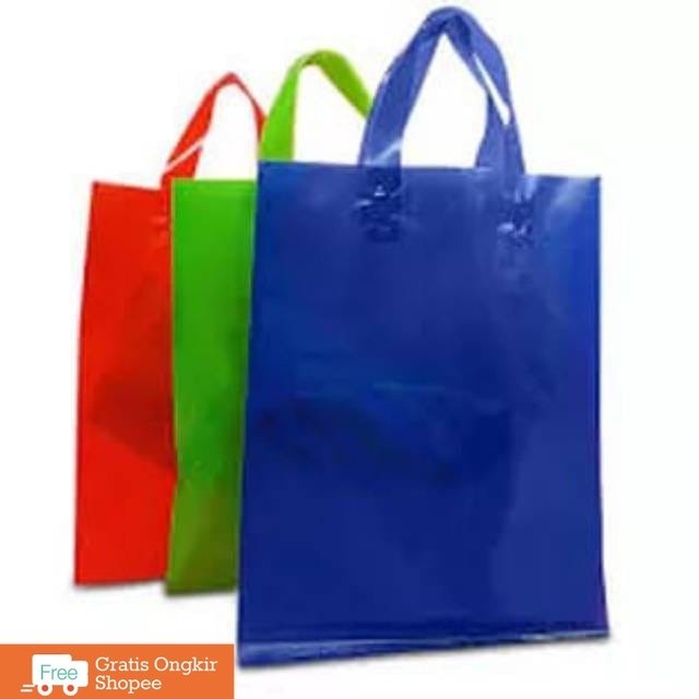 

Tas Softhandle murah uk. 20x28 isi 50pcs/Plastik Packing warna/Shopping bag warna/Tas souvenir warna