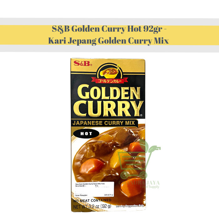 

New Produk-[sukron_86] S&B Golden Curry 92gr - Kari Jepang Golden Curry Mix - Hot