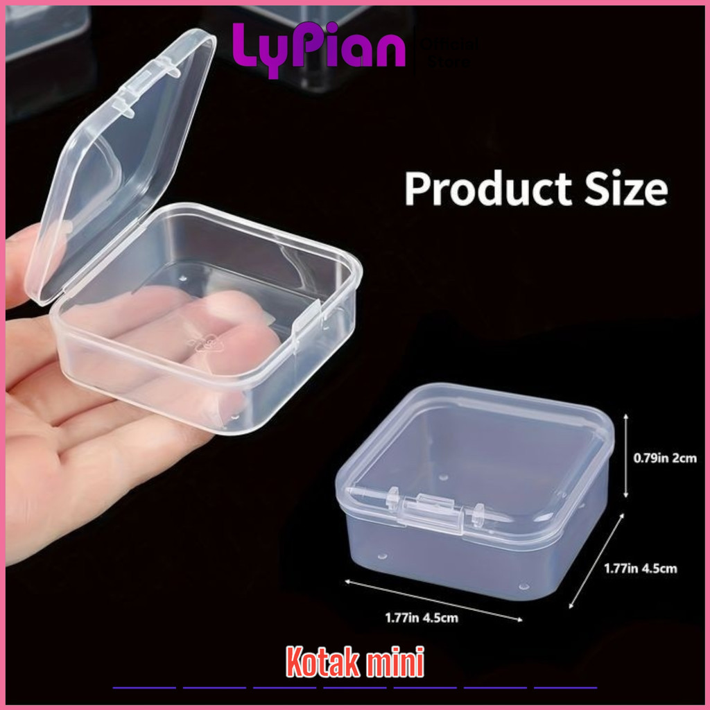 BOX Wadah Mini Kotak Perhiasan - Tempat Kotak Obat Jewerly Box Wadah Plastik
