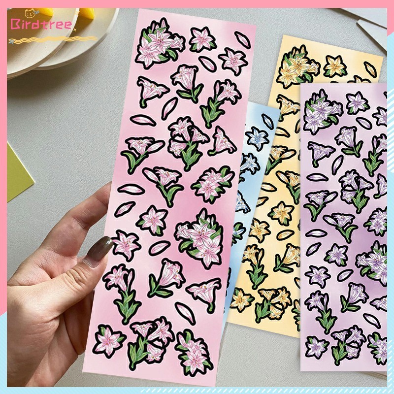 

COD Stiker Korea Lucu Bunga Lily Dalam Stiker Akuntansi Laser Stiker Dekoratif Diy Ready To Ship