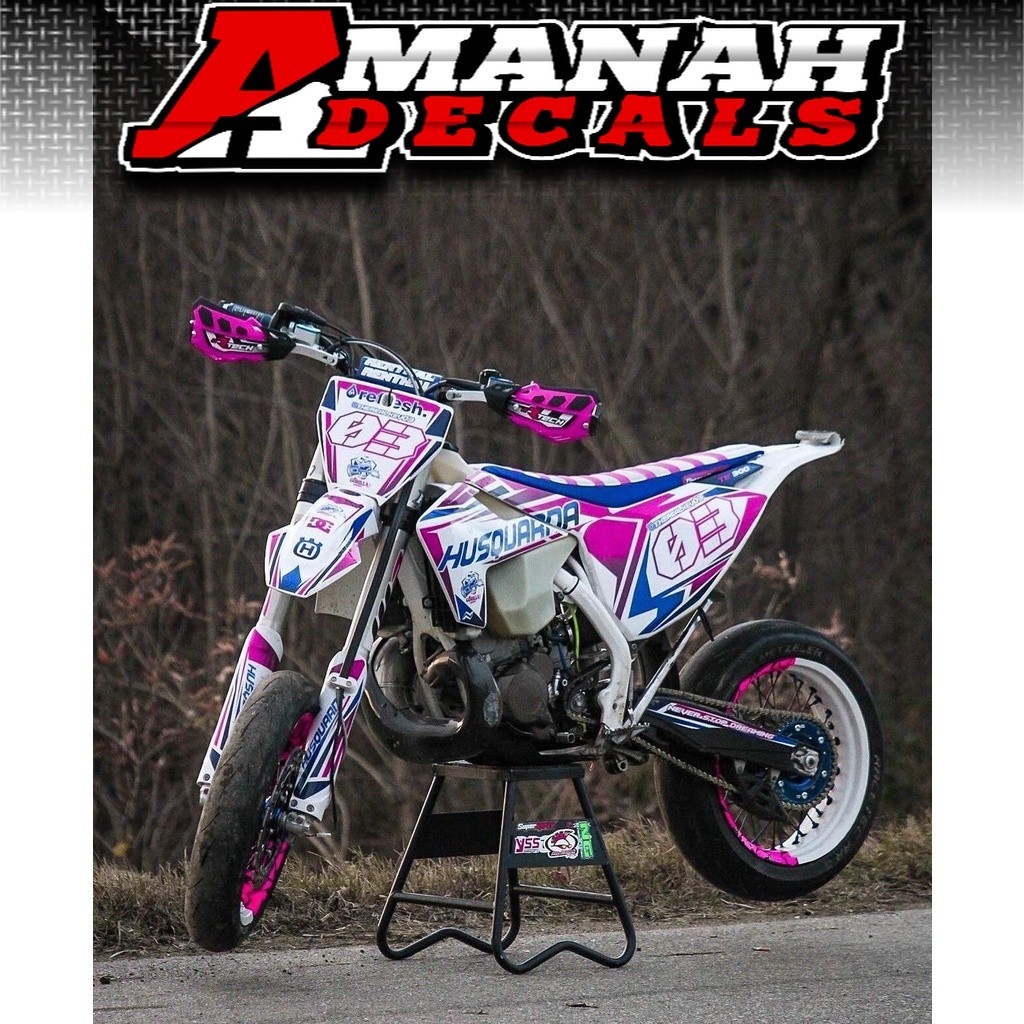 DECAL HUSQVARNA | SUPERMOTO HUSQVARNA | klx bf | wr 155 r | crf 150 l | ktm  | supermoto