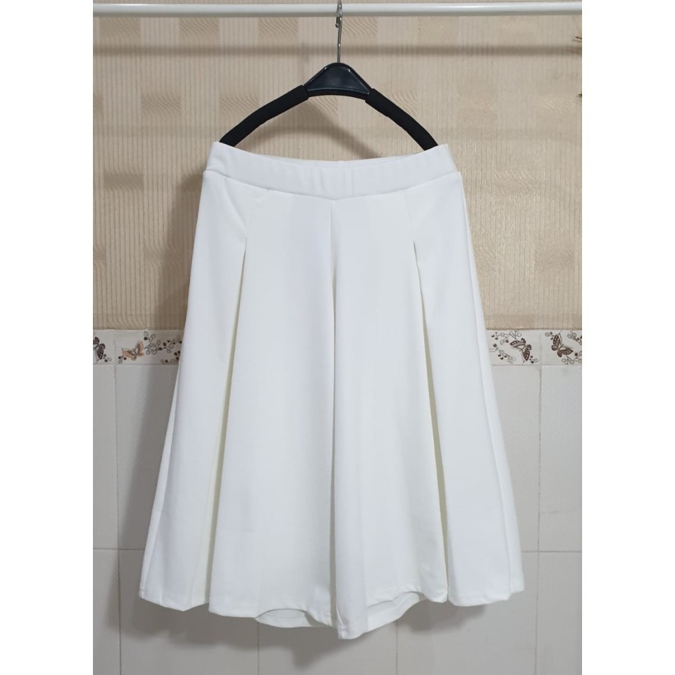 Terlaris ✨ -JJPrincess - Celana Kulot Wanita 3/4 / Celana Kulot - Biru elektrik