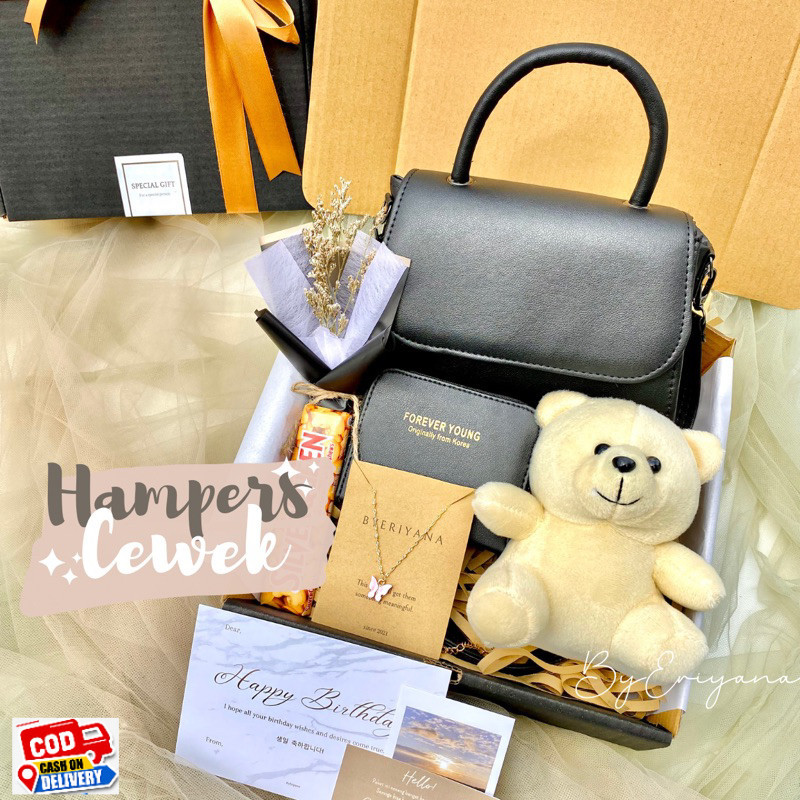 HAMPERS CEWEK KADO ULANG TAHUN WANITA HAMPERS HADIAH WISUDA GIFT BOX ULTAH PAKET KADO WISUDA GRADUAT