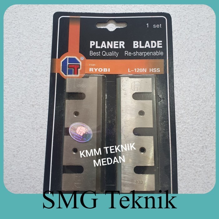 Berkualitas PISAU KETAM PLANER PASAH SERUT 3" RYOBI L120N MEREK GT L 120 N L-120N HBK098