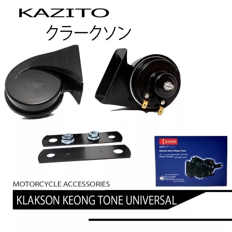Klakson Keong Kazito Set Motor Mobil Model Denso Klakson Terompet Universal MotoLineOfficial