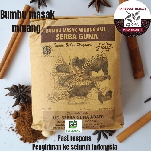 

[Bumbu Instan] Bumbu masak minang 1KG / bumbu serbaguna