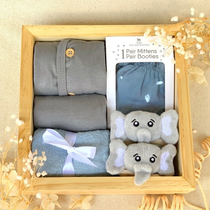 

(NEW) -Hampers Bayi Hamper Baby Girl Boy Kado Lahiran Laki Laki Perempuan - Grey