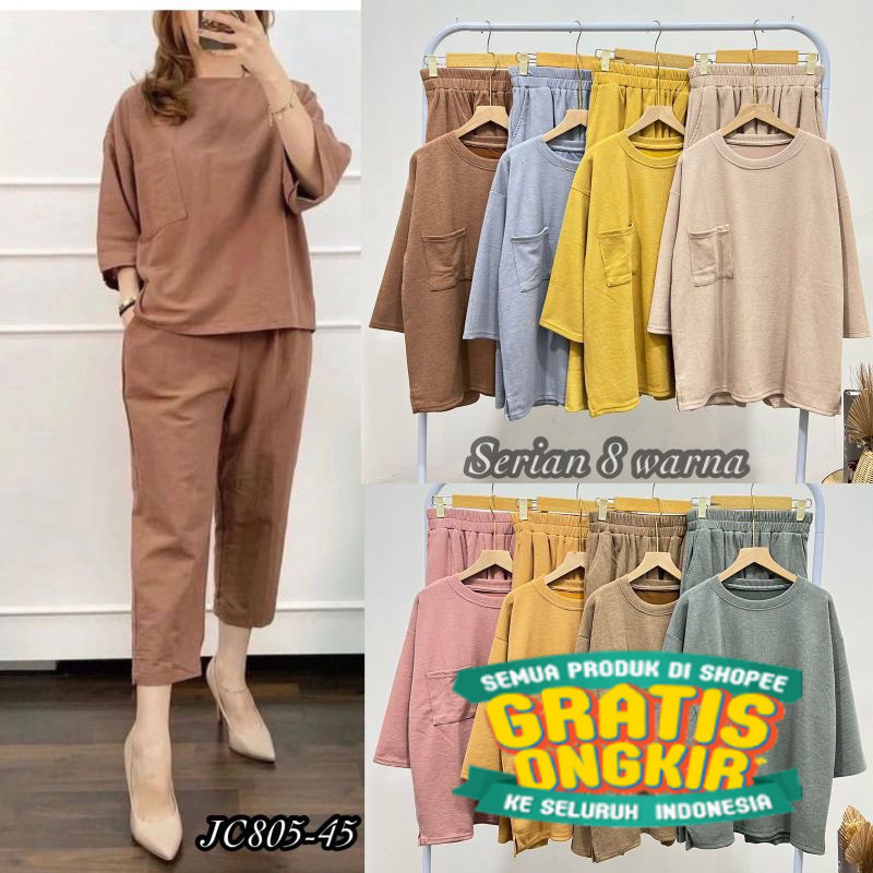 Setelan Wanita Polos Kekinian Rayon Premium Quality | Setelan Wanita | Rayon Premium | Polos Kekinia