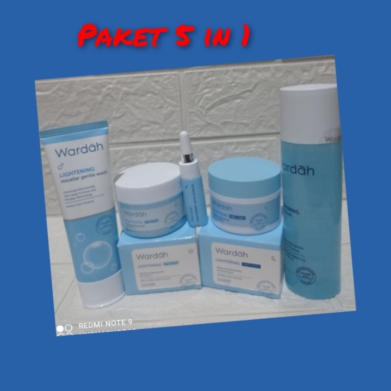 Paket Wardah Lightening Series 1 Satu Paket Murah Lengkap Sepaket / Paket Hemat Original