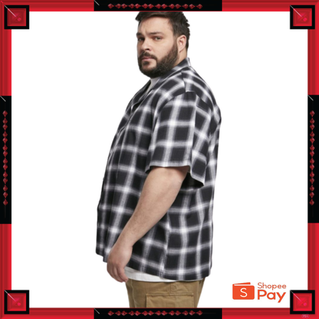 KAIN ADEM LEMBUT HALUS TEBAL / KEMEJA FLANEL JUMBO KOTAK KOTAK PRIA BIG SIZE LENGAN PENDEK BAHAN TEB